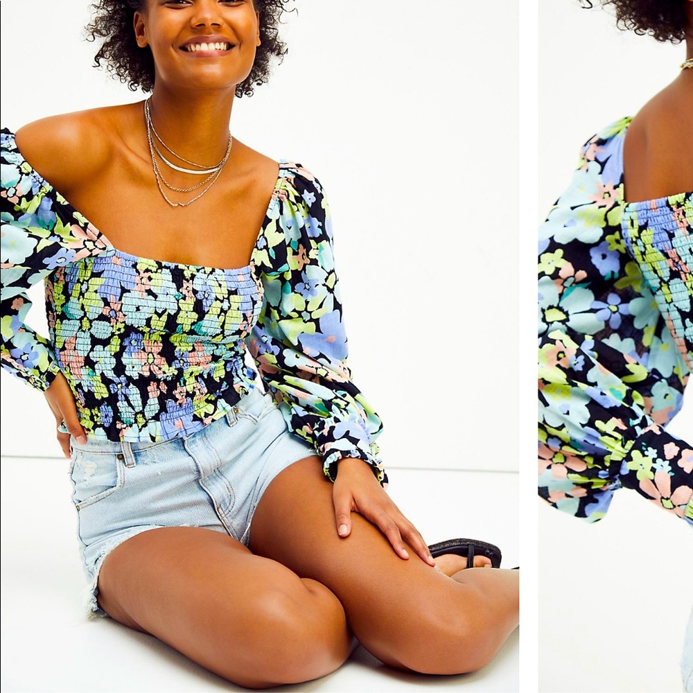Free People Ariana printed top